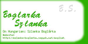 boglarka szlanka business card